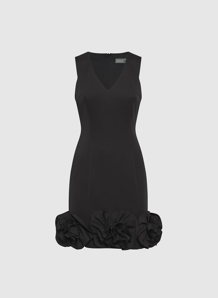 Floral Appliqué Dress
