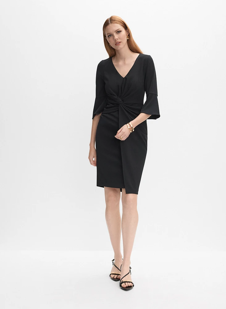 Bell Sleeve Jersey Dress