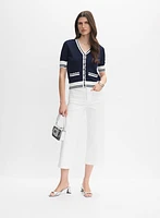 Contrast Trim Cardigan
