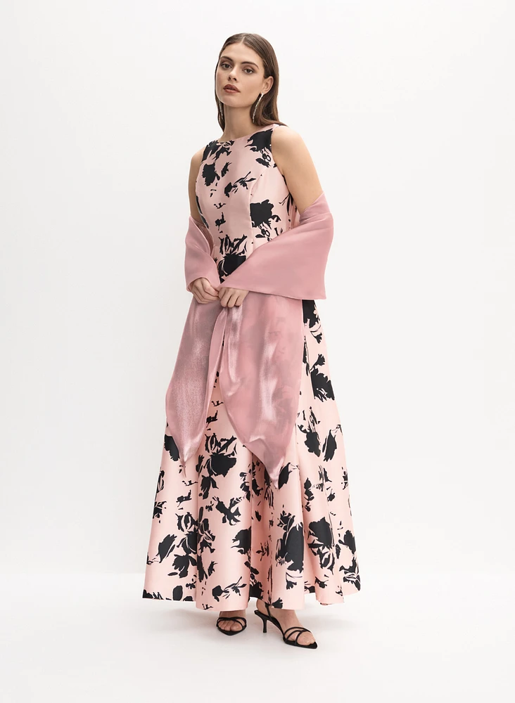 Tie-Front Organza Bolero
