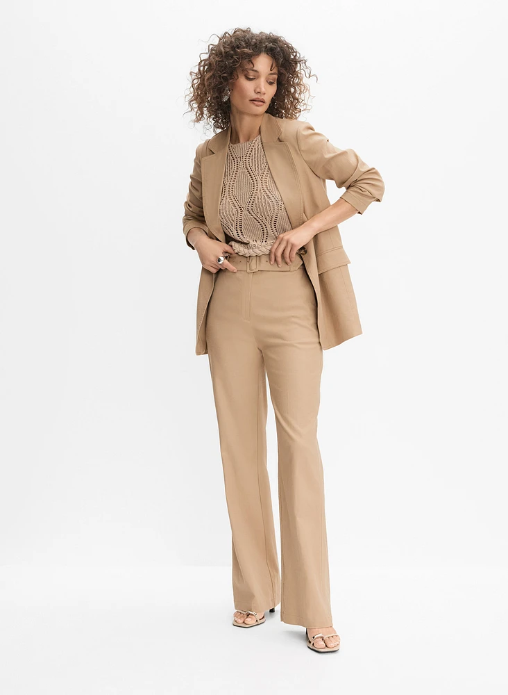 Stretch Linen Blazer