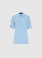 Blouse boutonnée utilitaire