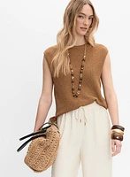 Sleeveless Knit Pullover