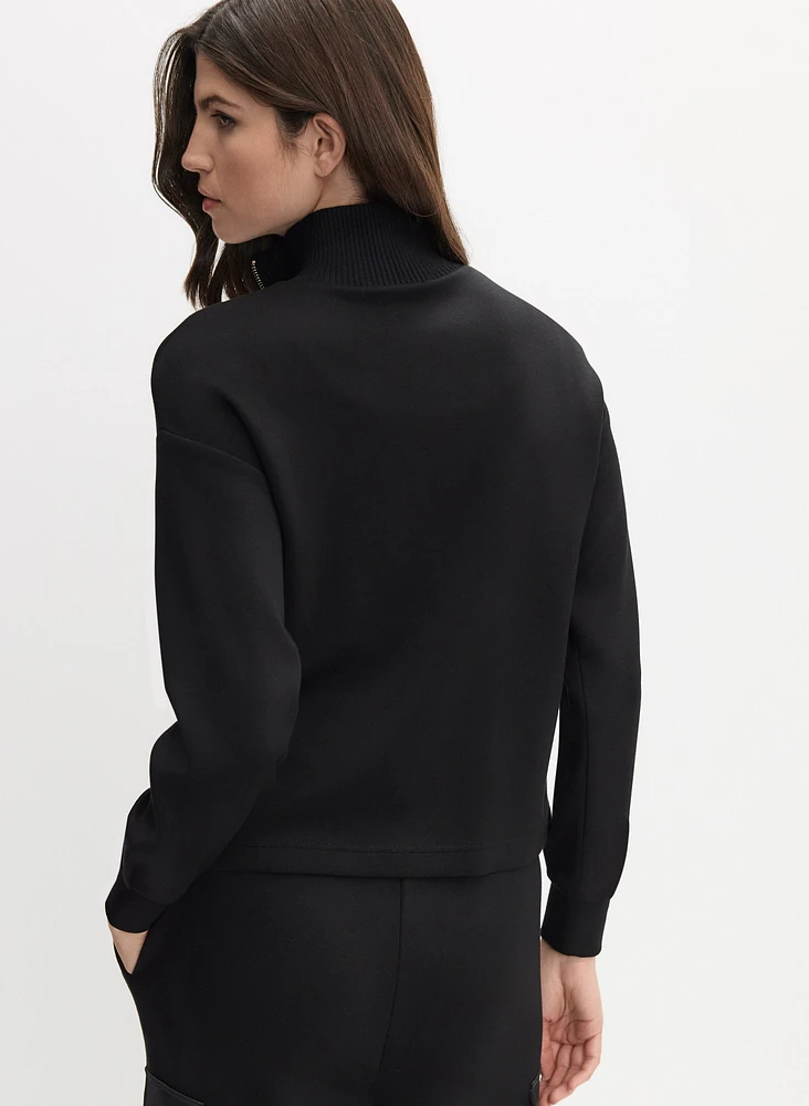 Quarter Zip Cargo Pocket Top