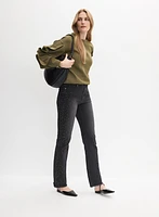 Ruffle Sleeve Sweatshirt