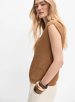 Sleeveless Knit Pullover