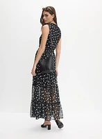 Robe maxi à pois