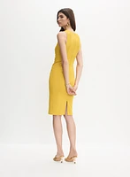 Fitted Pleated Waist Dress