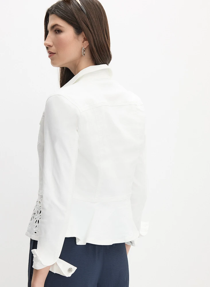 Joseph Ribkoff - Veste en denim à basque