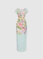 Adrianna Papell - Floral Placement Print Dress