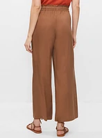 Pantalon jambe large en tencel