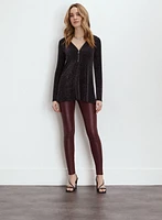 Shimmer Detail V-Neck Tunic