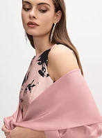 Tie-Front Organza Bolero