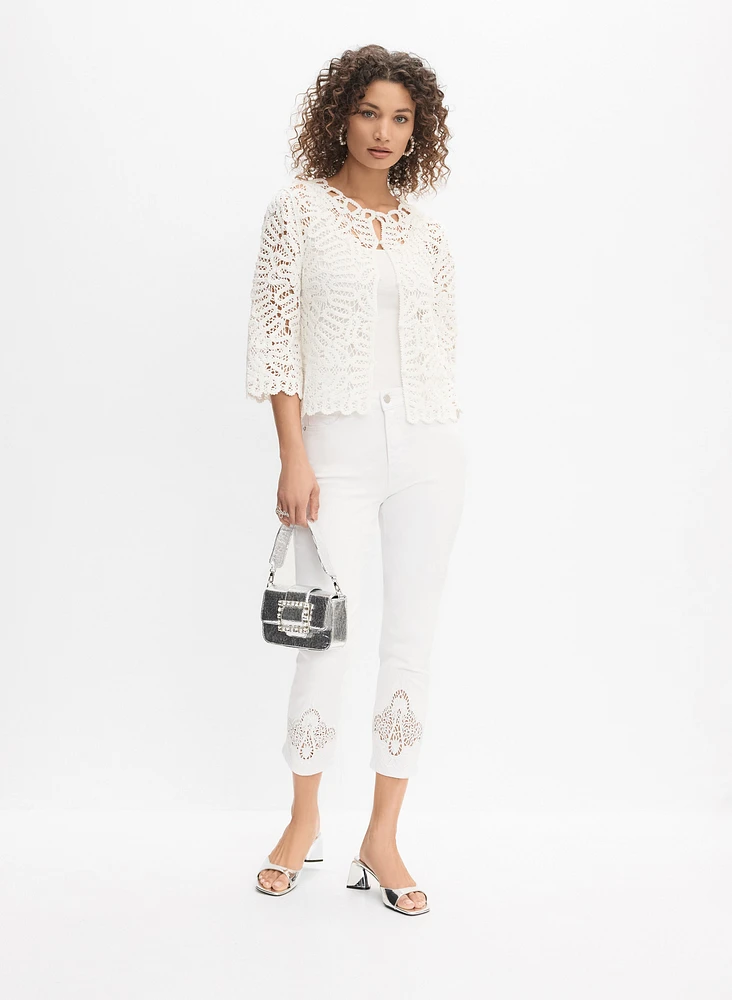 Lace Insert Capris