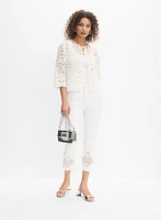 Lace Insert Capris