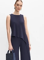 Asymmetric Chiffon Jumpsuit