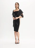 Oversized Tie Detail Bolero