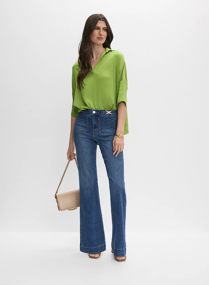 Joseph Ribkoff - Blouse col polo en satin
