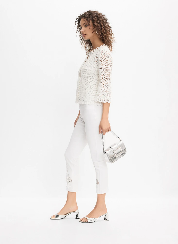Lace Insert Capris