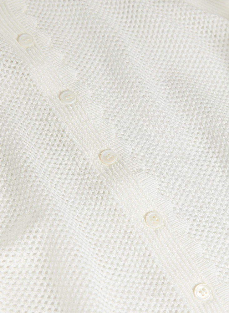 Scalloped Edge Cardigan