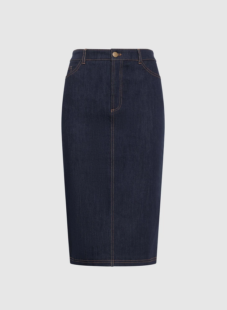 Jupe crayon en denim