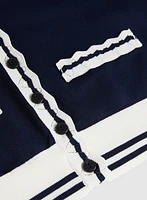 Contrast Trim Cardigan