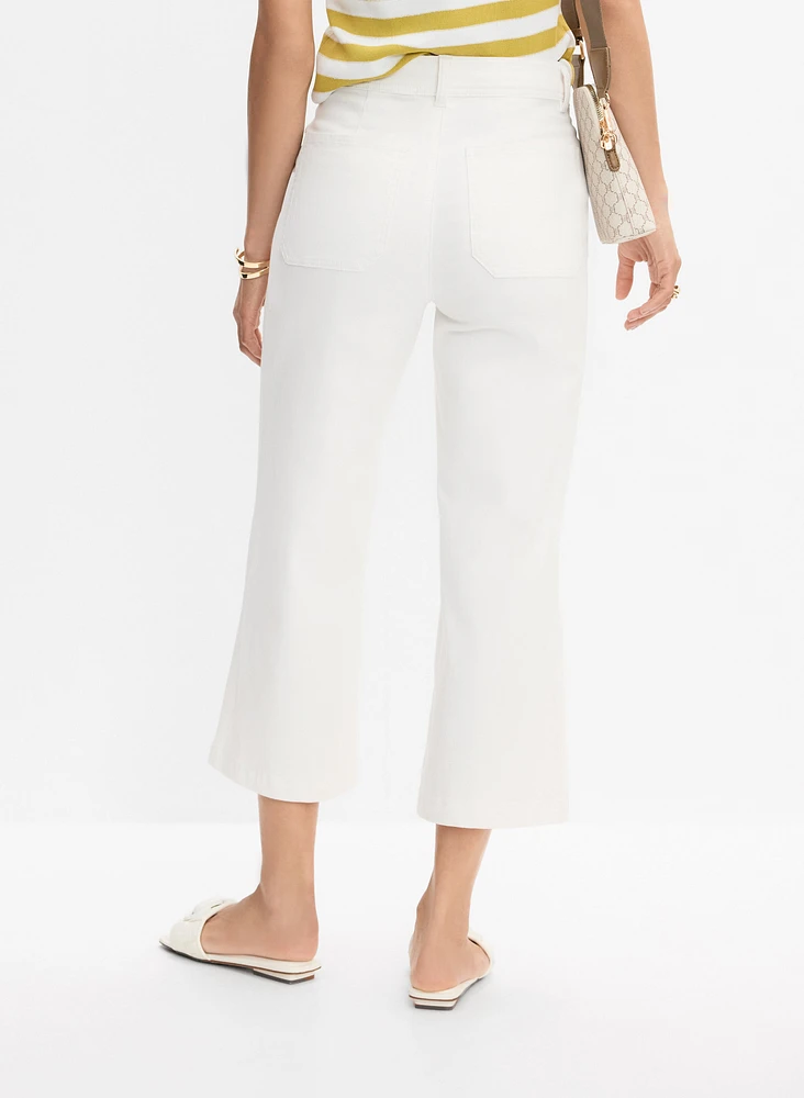 Pantalon gaucho en denim