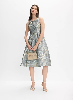 Floral Jacquard Dress
