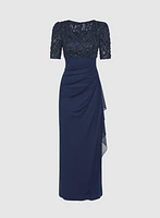 Embellished Soutache Embroidered Dress