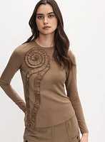 Frill Appliqué Top