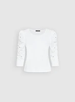 Pearl Detail T-Shirt