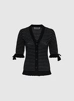 Striped Knit Cardigan