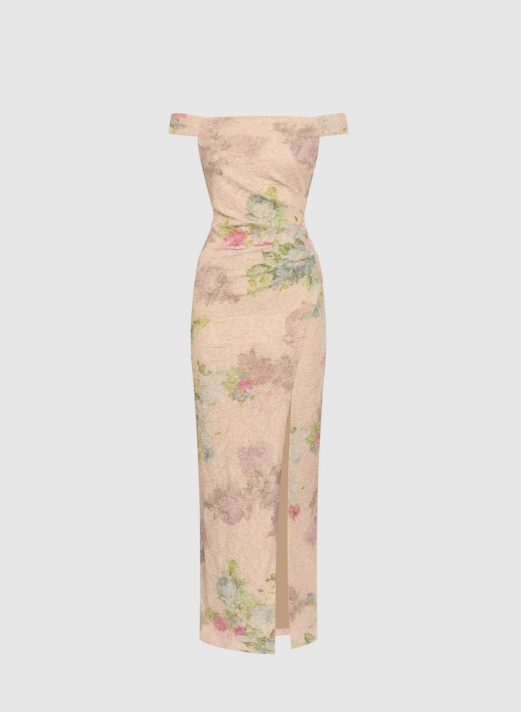 Adrianna Papell - Robe florale matelassée