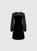 Velvet A-Line Dress