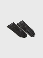 Gants en cuir avec rivets