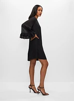 Robe à manches cloche et volants
