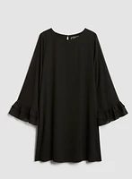 Robe à manches cloche et volants