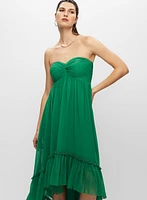 Asymmetric Bustier Dress