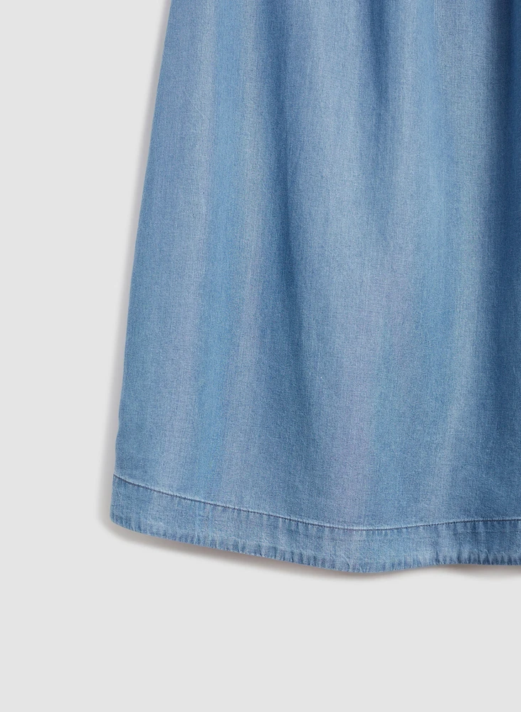 Off-the-Shoulder Tencel Dress