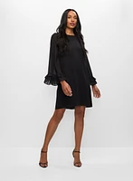 Robe à manches cloche et volants