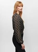 Geometric Motif Blouse