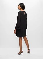 Robe à manches cloche et volants