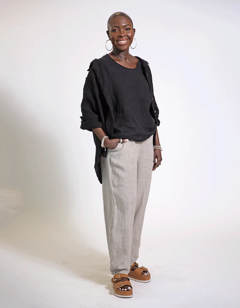Elara Linen Top