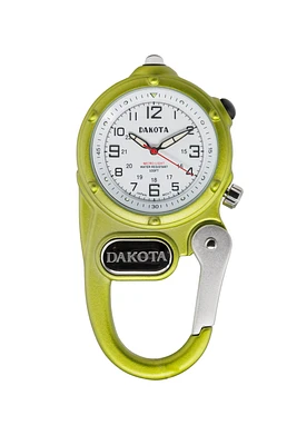 Miniclip Microlight - Lime Green Case White Dial