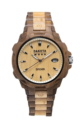 Wood Spider - Walnut Case. Maple Dial. Walnut/Maple Band