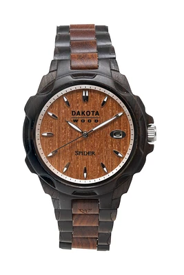 Wood Spider - Ebonywood/Red Sandalwood Case and Band. Red Sandalwood Dial