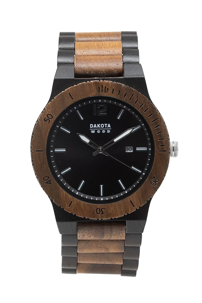 Brown Sandalwood - Black Dial