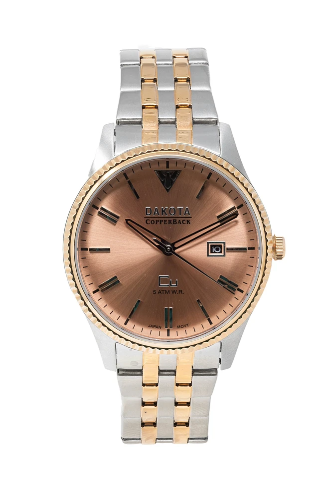 Dakota Copper - IPR TT SS Case, Copper Dial and Back, IPR TT SS Band