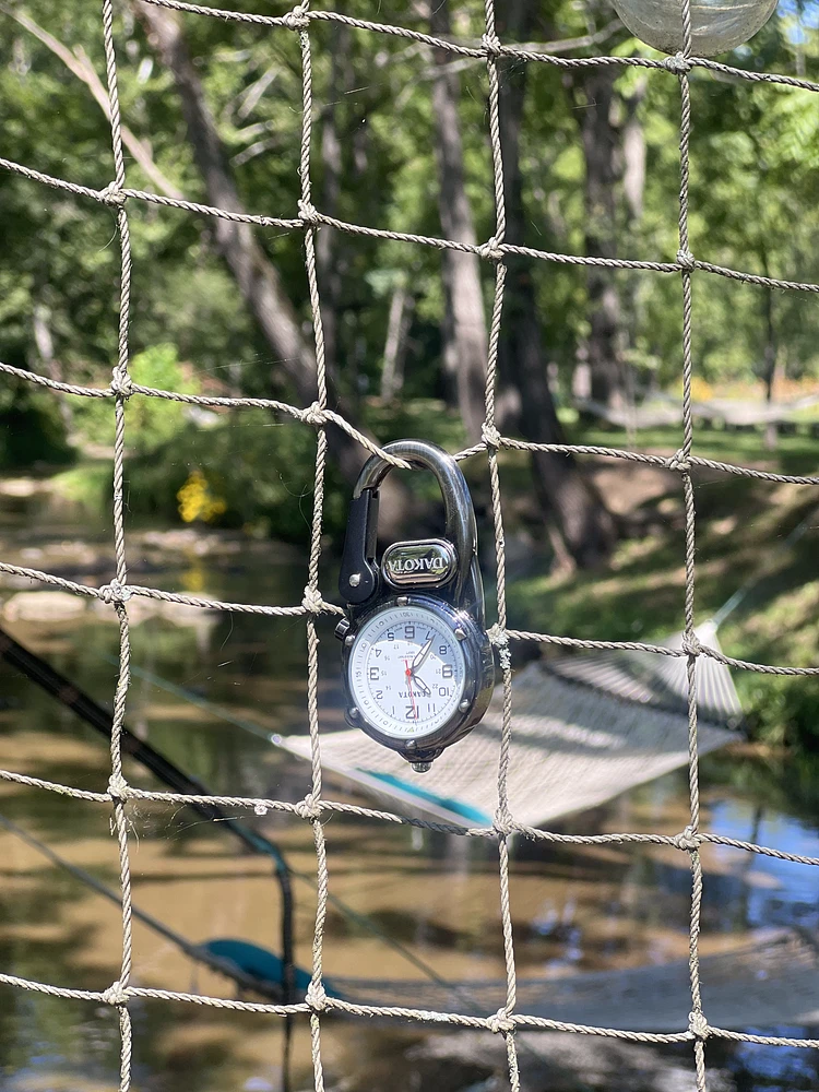 Miniclip Microlight - Silver Case Cream Dial