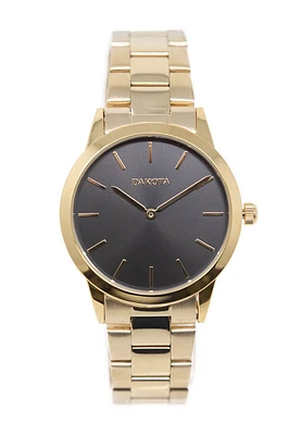 Midsize Sunray - Gold Case/Band Black Dial